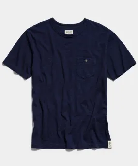 Indigo Slub Pocket Tee