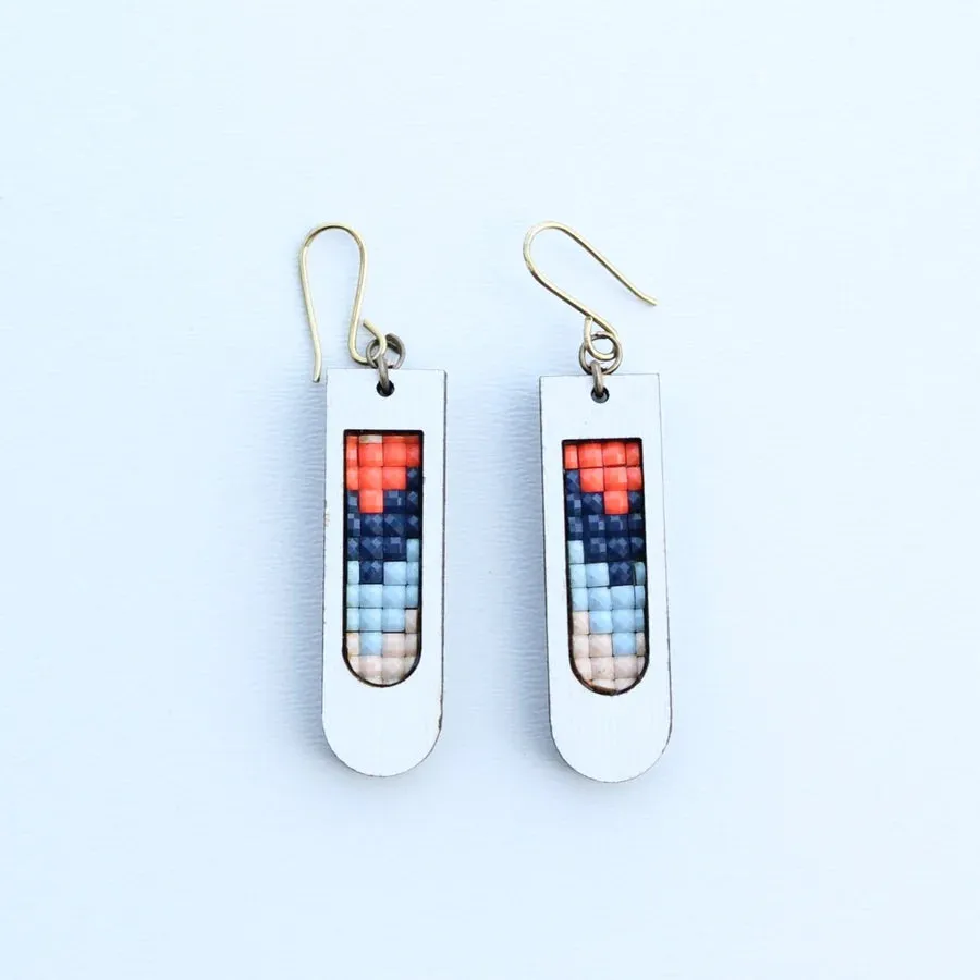 INKATURAH Jug Drops mini African Print Earrings