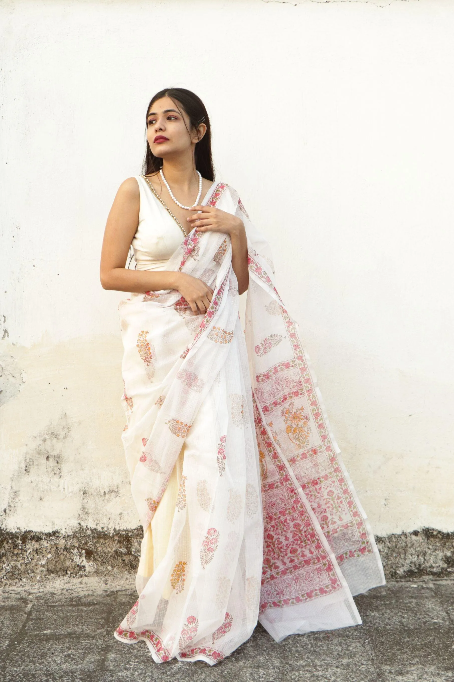 Kaisori Bagh Kairi Kota blockprinted Kota blockprinted silk cotton saree