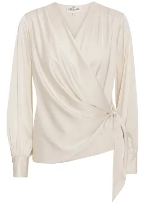 Karmamia Ines Blouse - Sl-om-bluse - Ivory