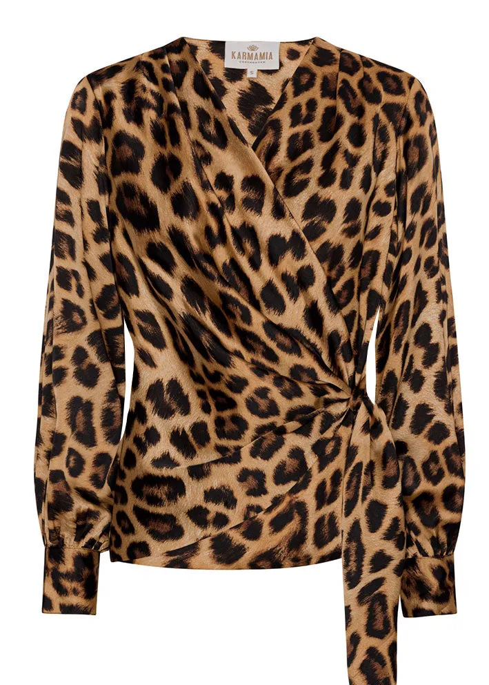 Karmamia Ines Blouse - Sl-om-bluse - Leopard