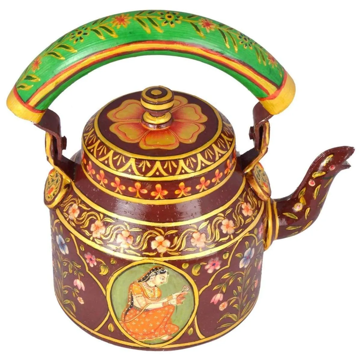 Kaushalam HAND PAINTED Tea Kettle - "Royal Jaipur"