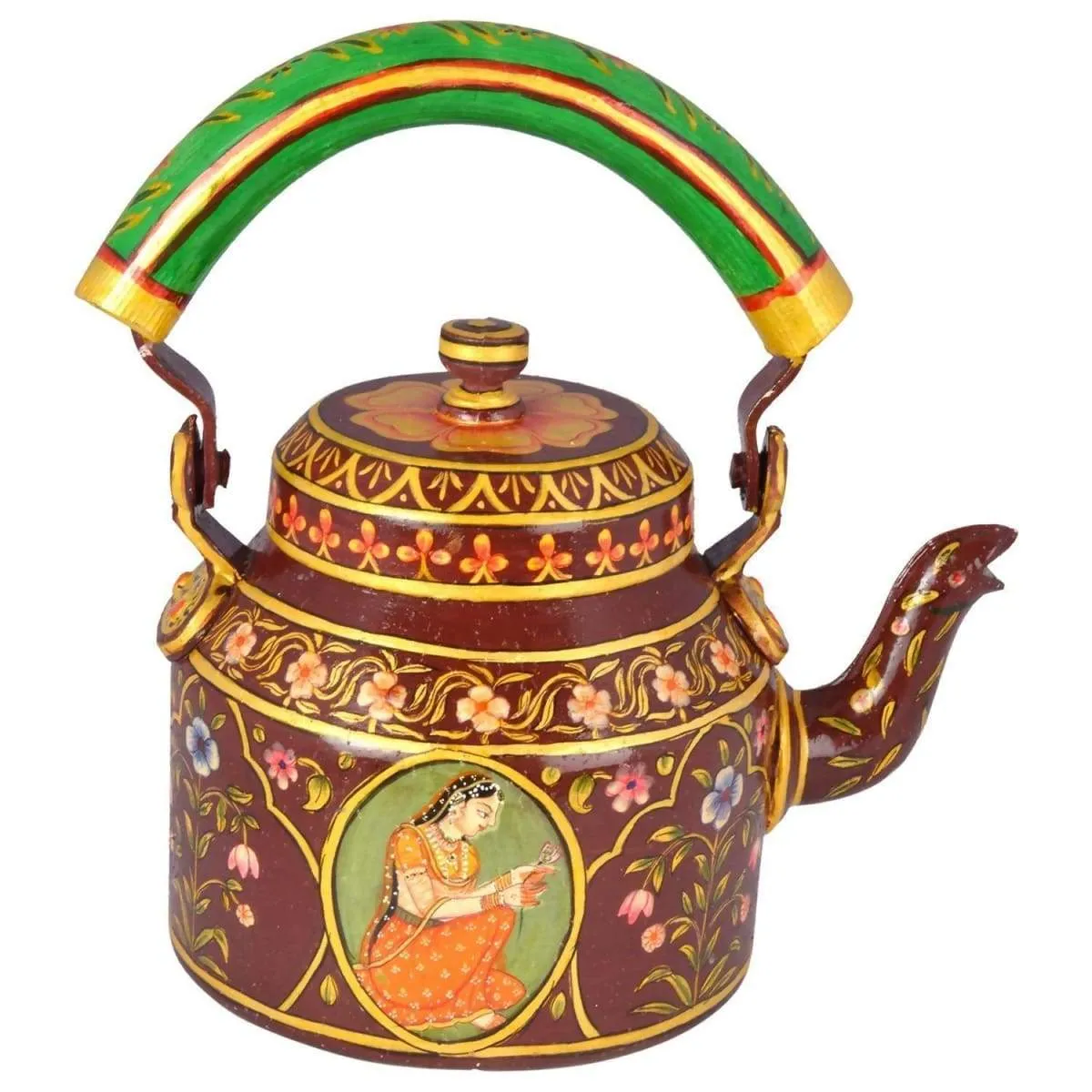 Kaushalam HAND PAINTED Tea Kettle - "Royal Jaipur"