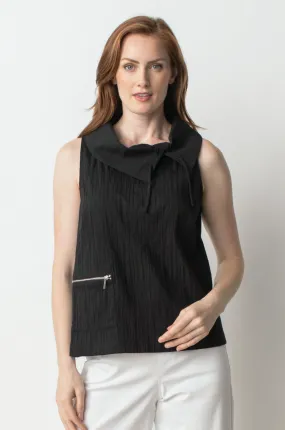 Liv by Habitat 491332 shirt, sleeveless pleated cotton