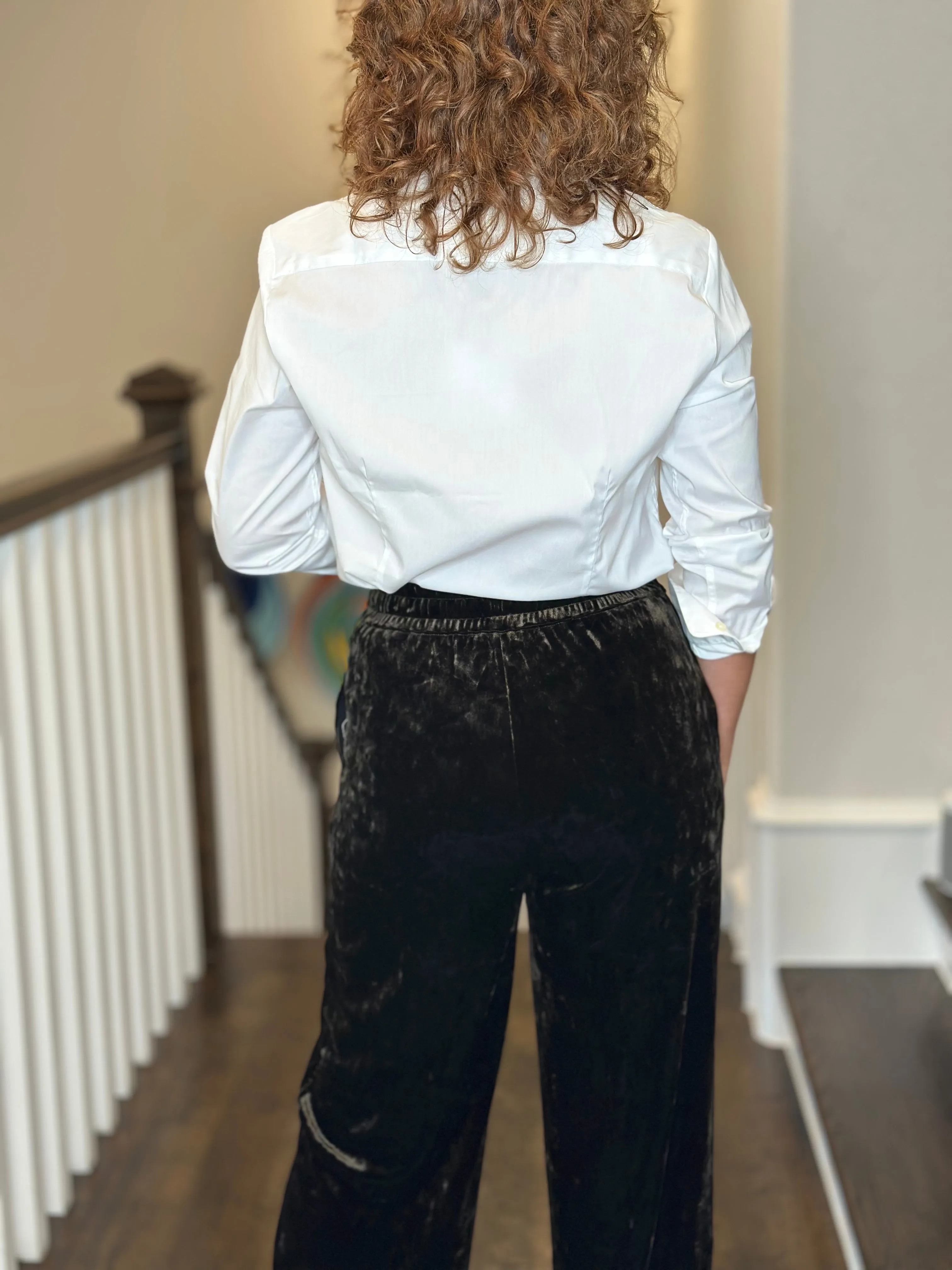 Lysse Shay Crushed Velvet Suit Pant