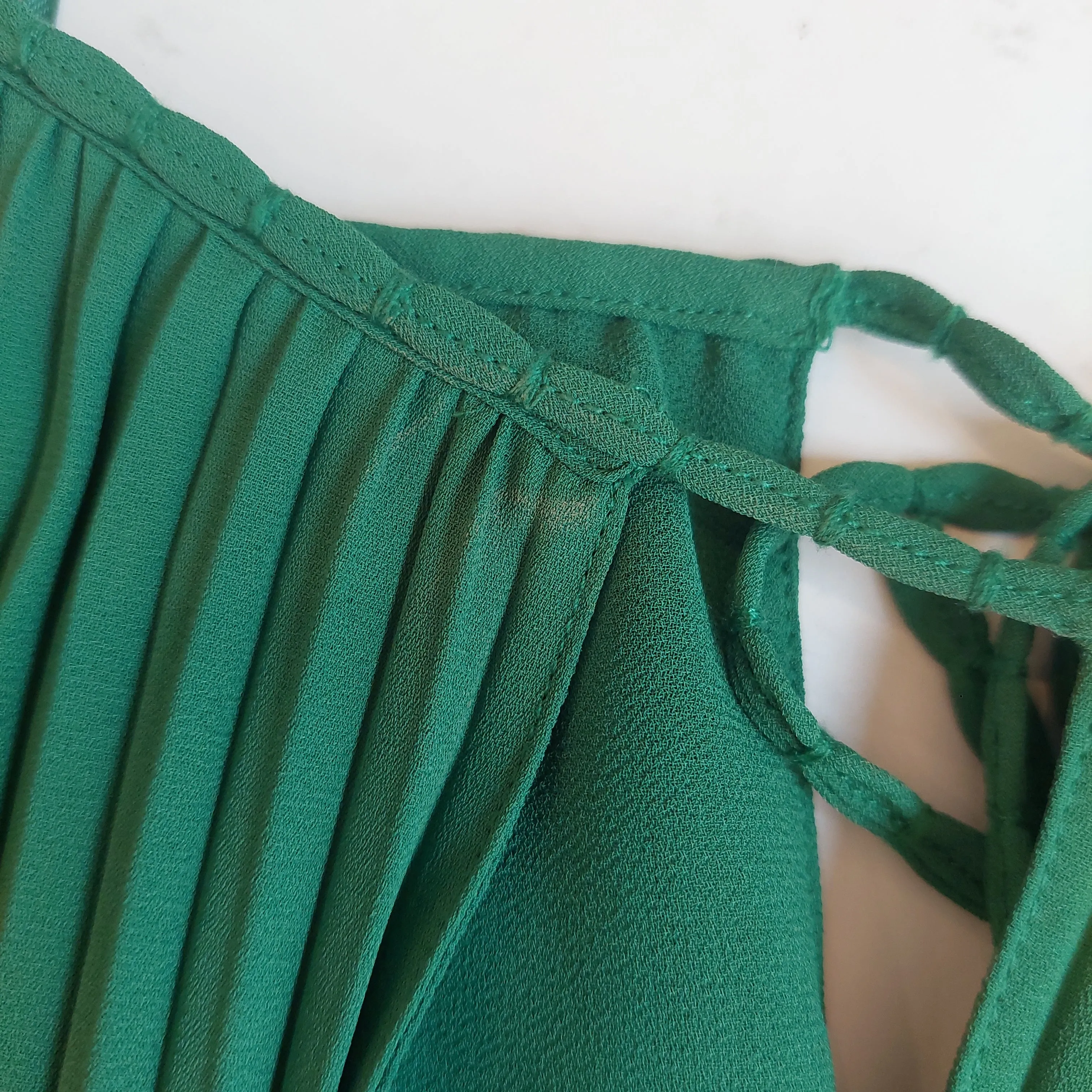 Massimo Dutti Green Pleated Maxi Dress | Brand new |