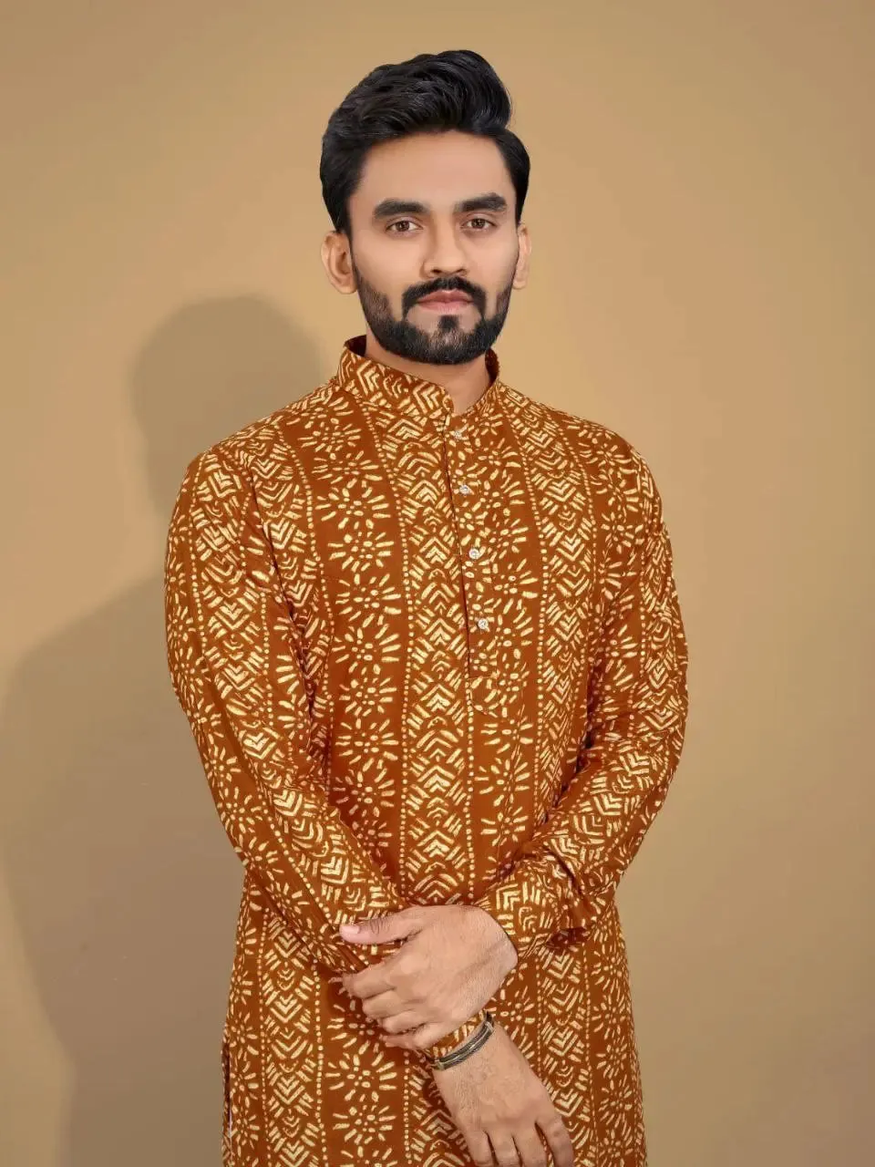 Men's Ethnic Cotton Kurta Pajama Set