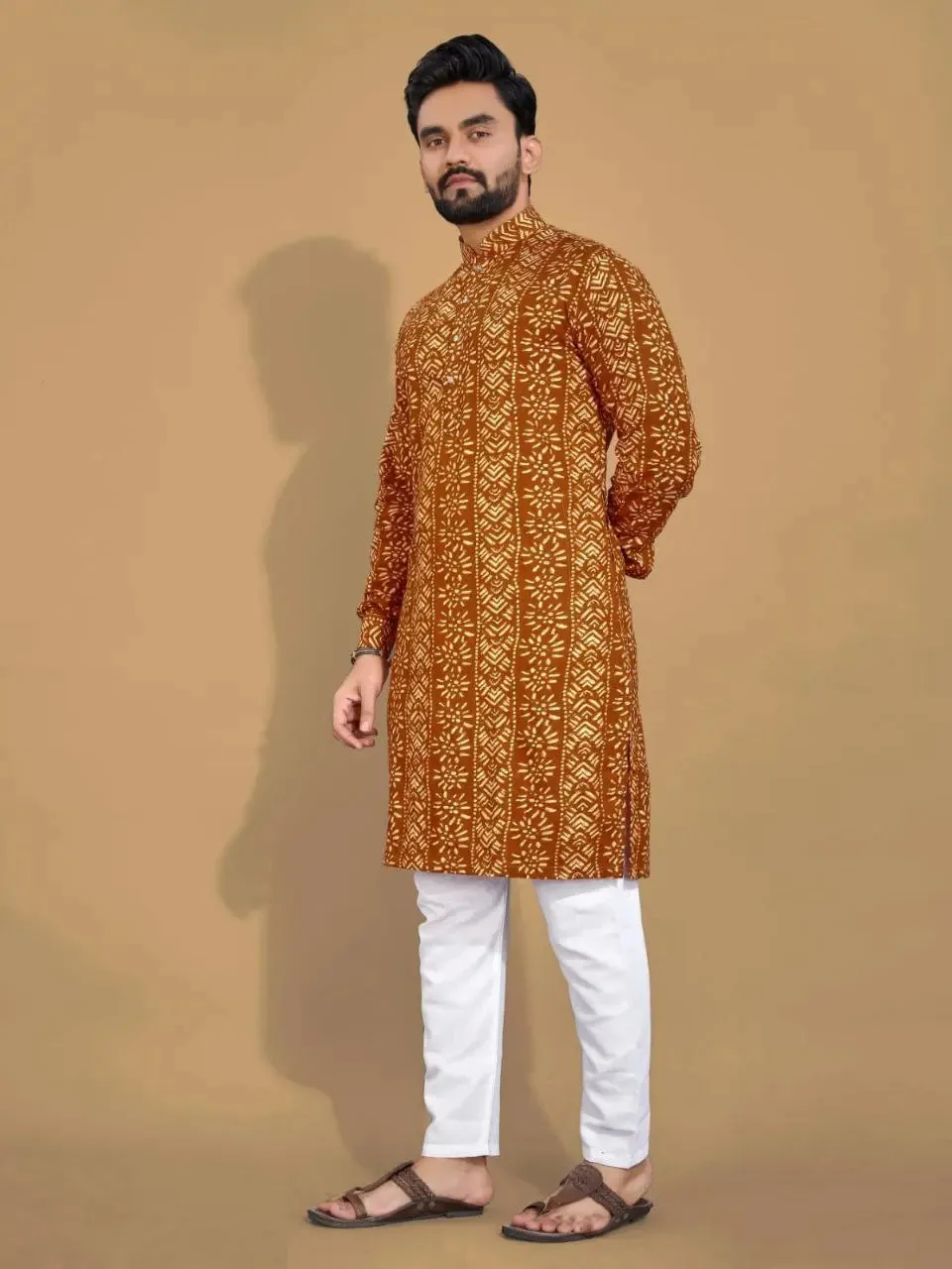 Men's Ethnic Cotton Kurta Pajama Set