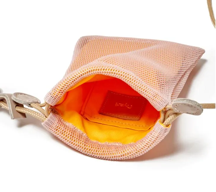 Mini Moire Tote - Tangerine