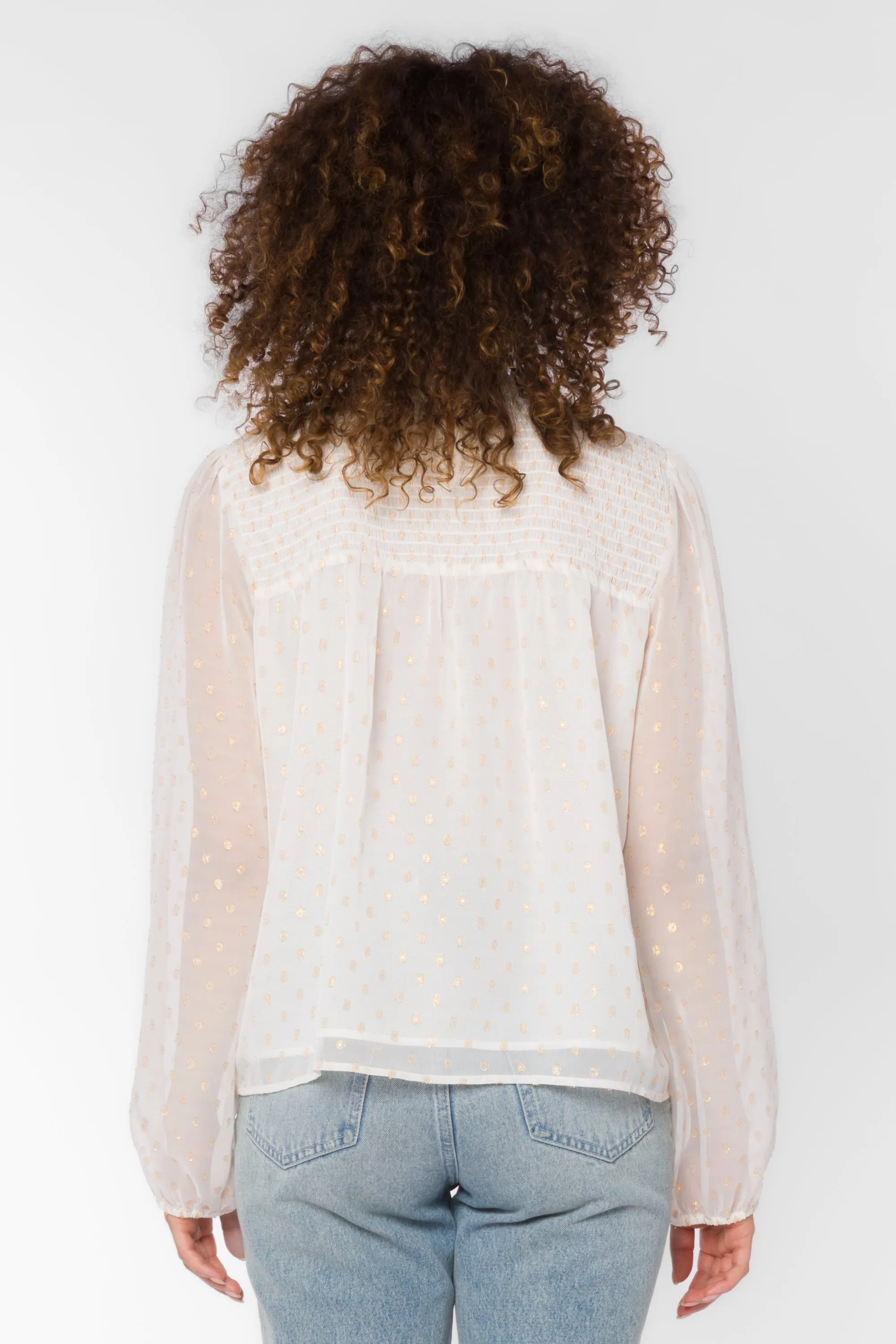 Nenna Gold Dots Blouse