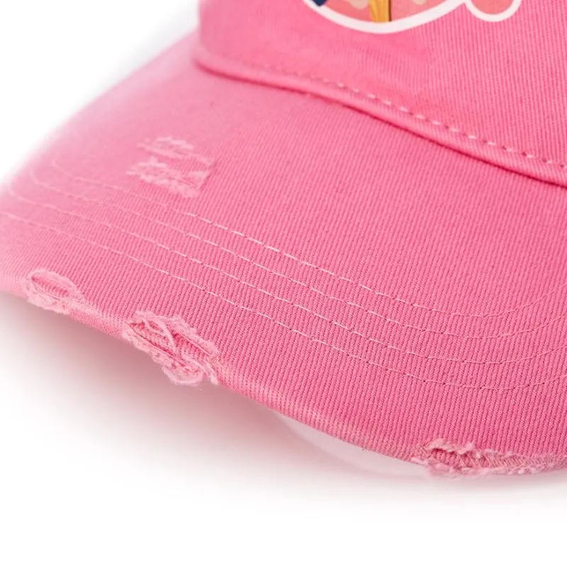 Official Sonic the Hedgehog Ice Cream Distressed Pink Trucker Snapback