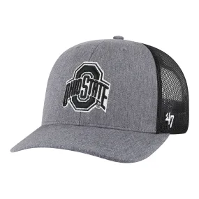 Ohio State Buckeyes Carbon Trucker Gray Adjustable Hat