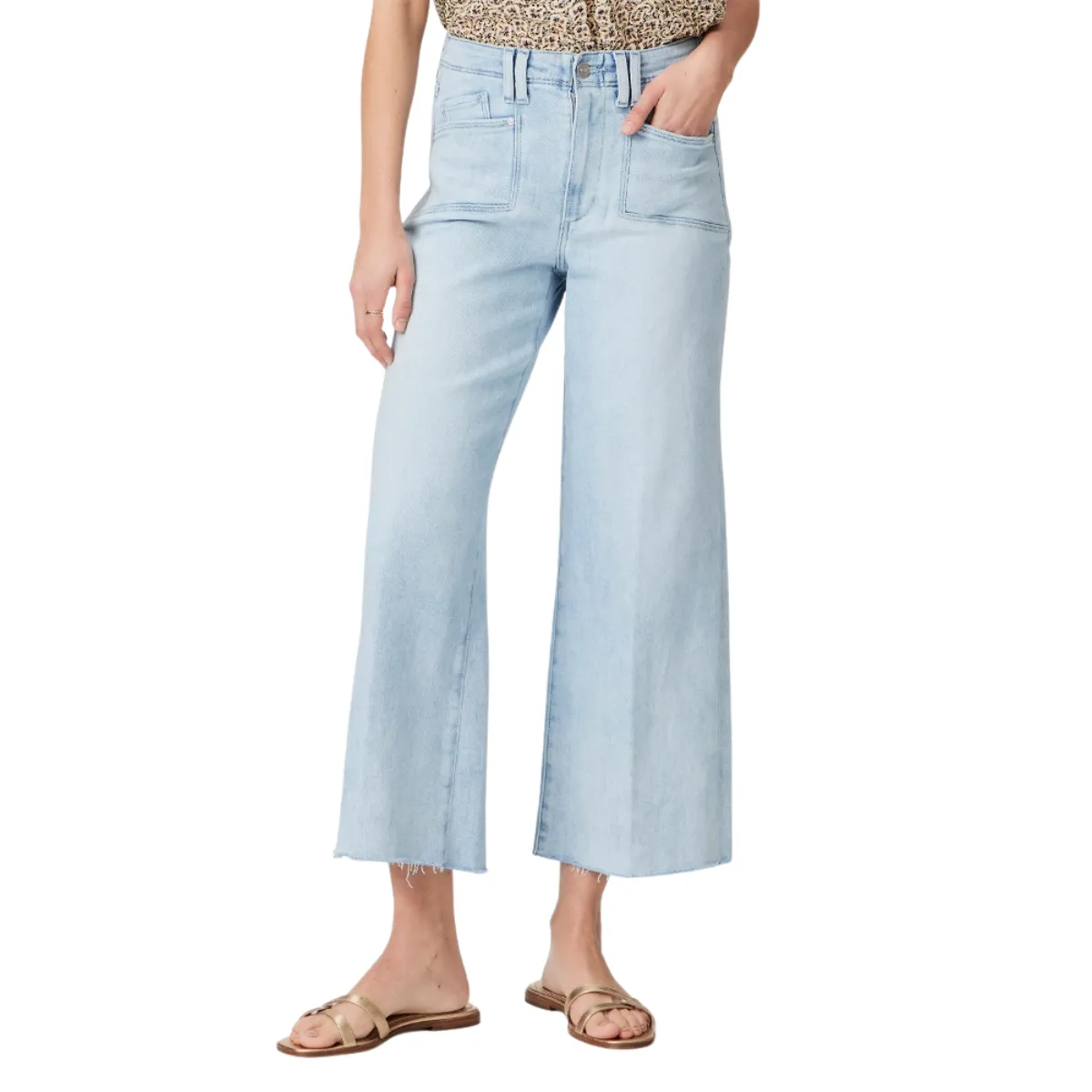 PAIGE Anessa Jean w/ set-in Pockets  Raw Hem - Shooting Star