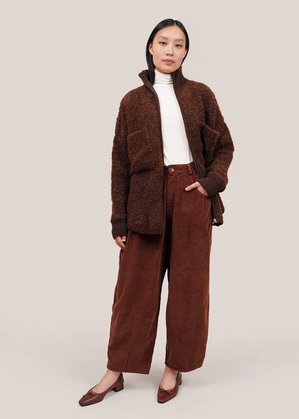 Pardo Corduroy Baggy Pants