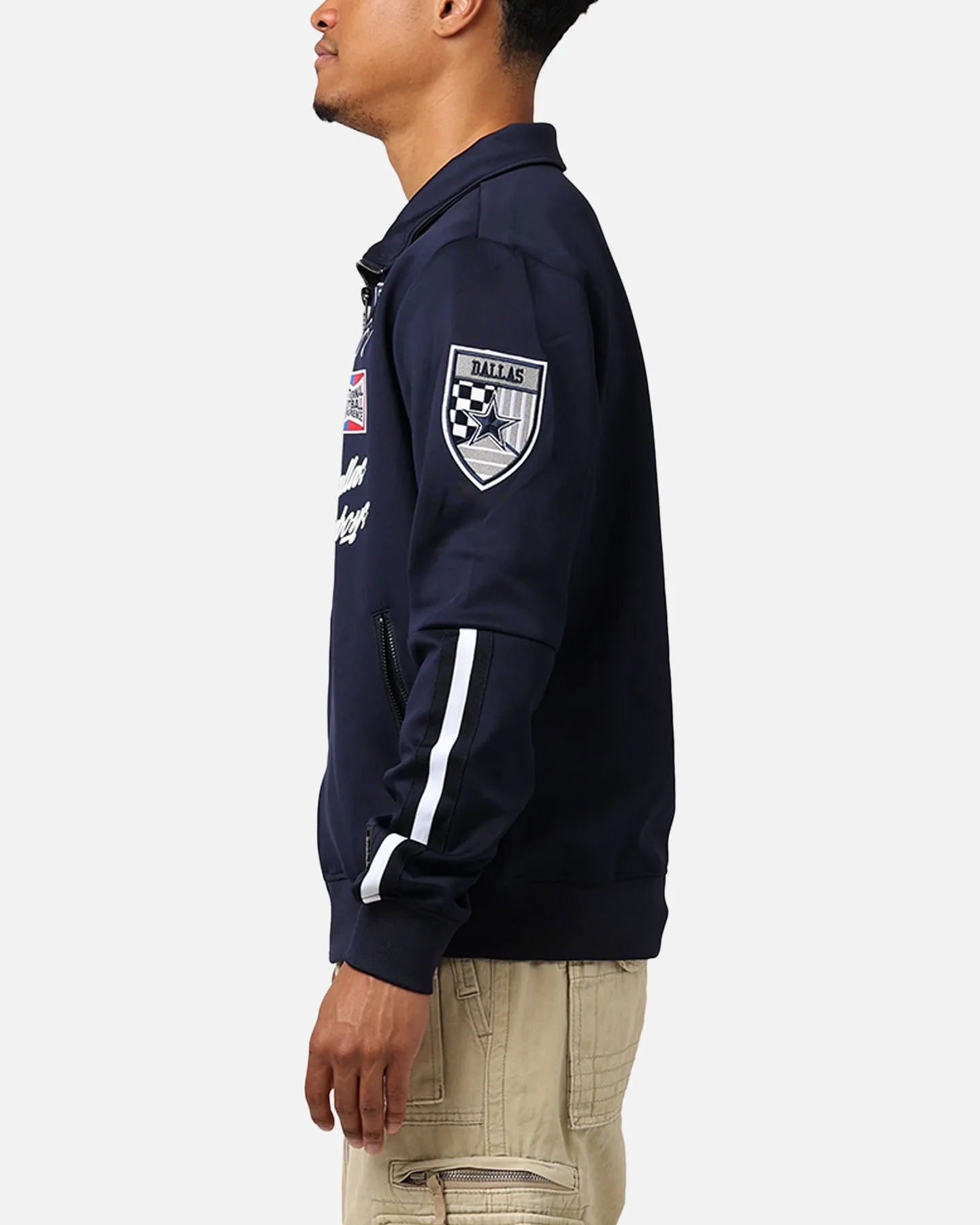 Pro Standard Dallas Cowboys Fast Lane Track Jacket Midnight Navy