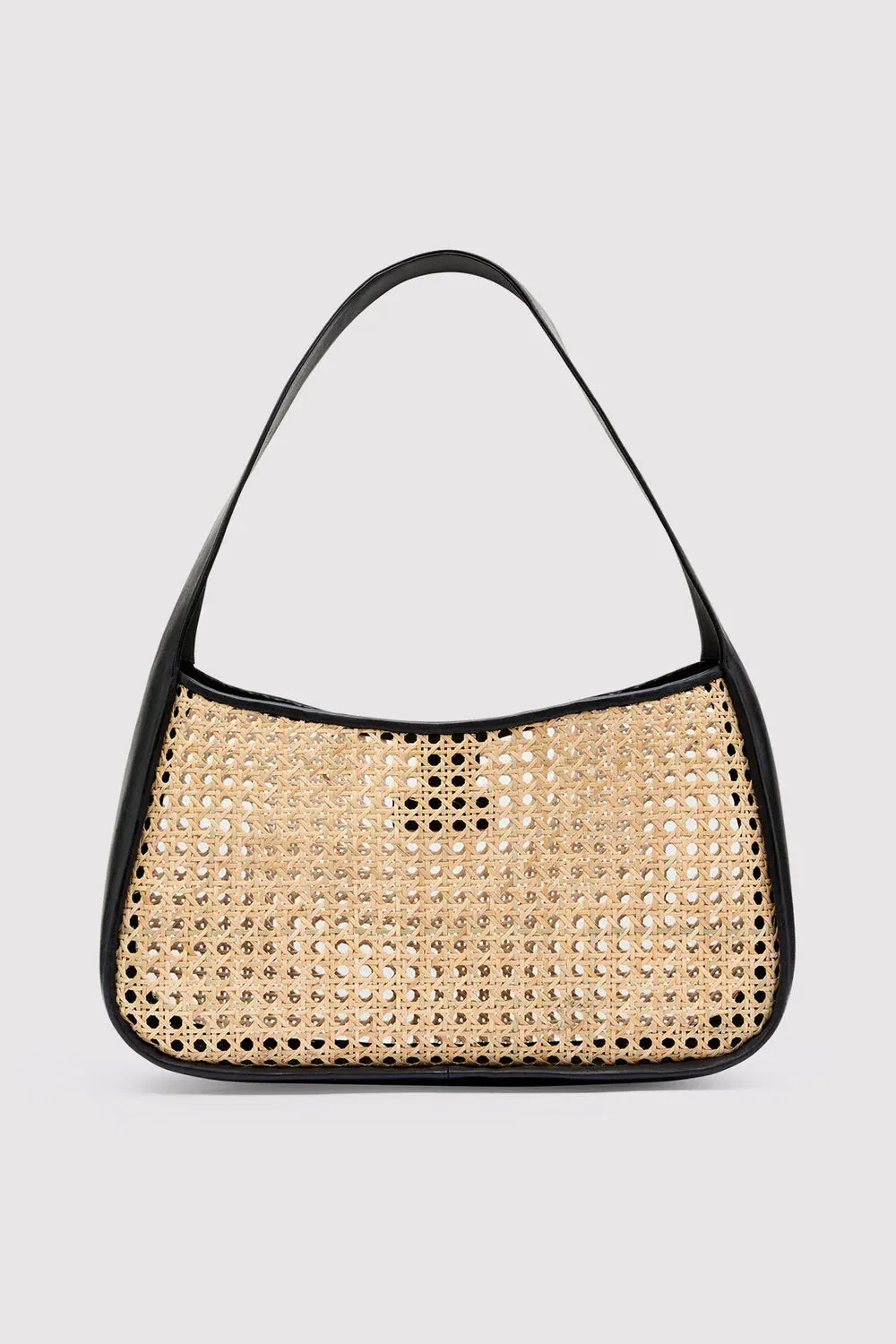 Rattan Basket Bag - Black