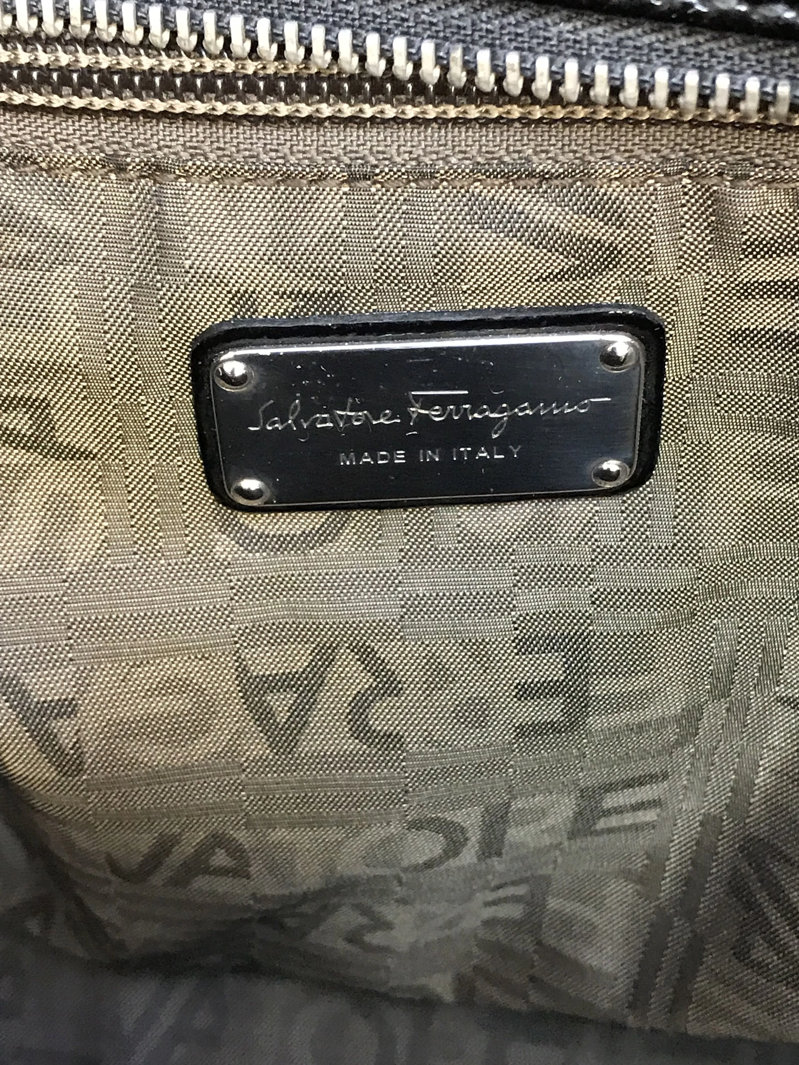 Salvatore Ferragamo Patent Ava Bag