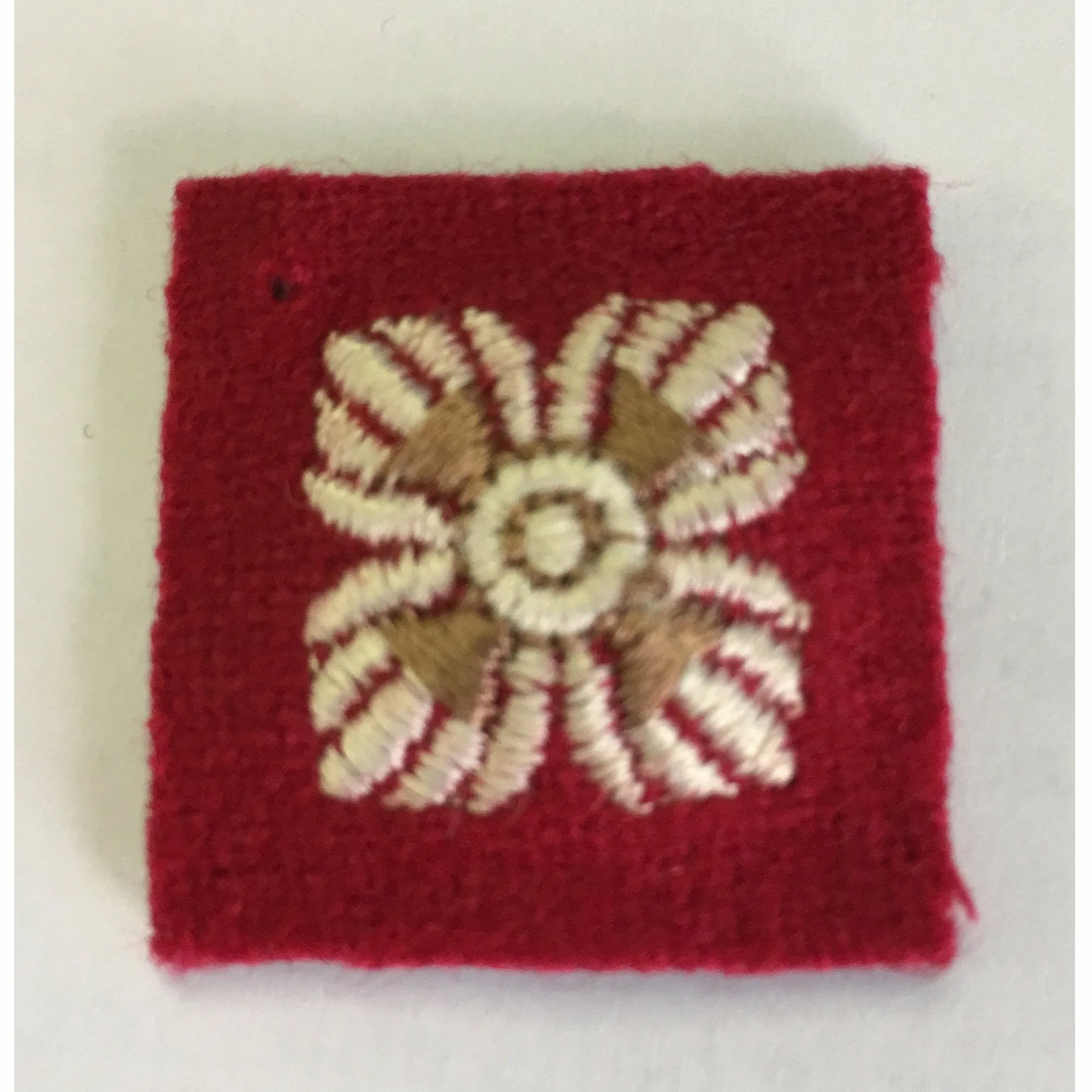 Star - 25mm- Red Cloth Embroidered - RRS