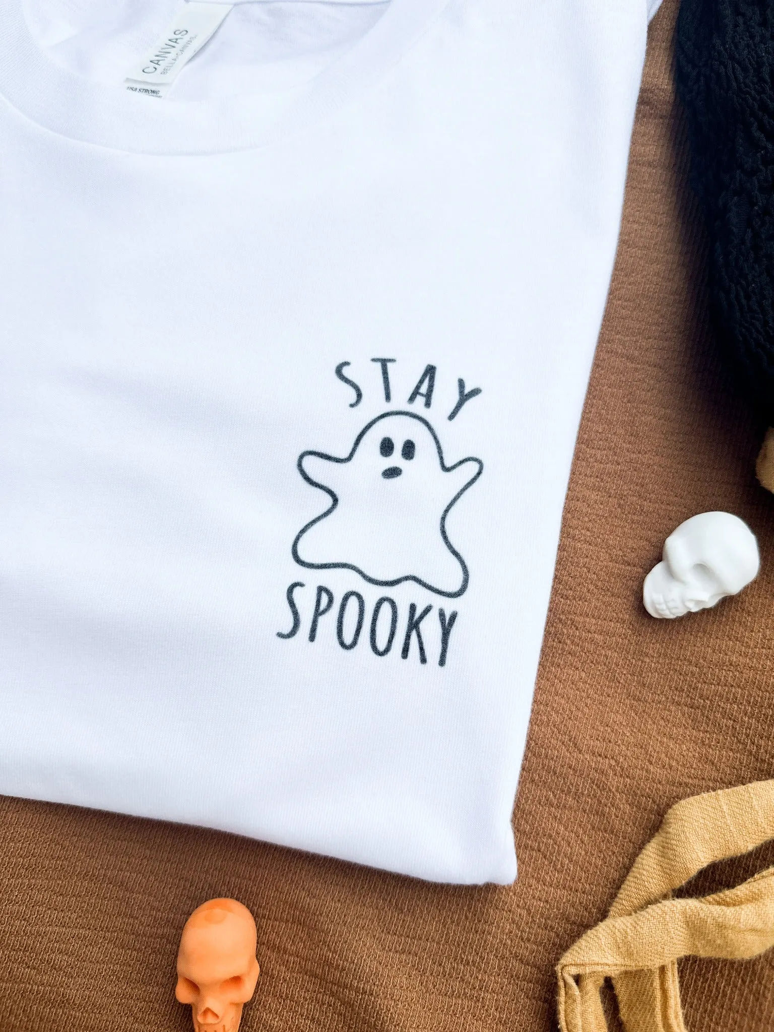 Stay Spooky Faded Ghost Halloween Shirt