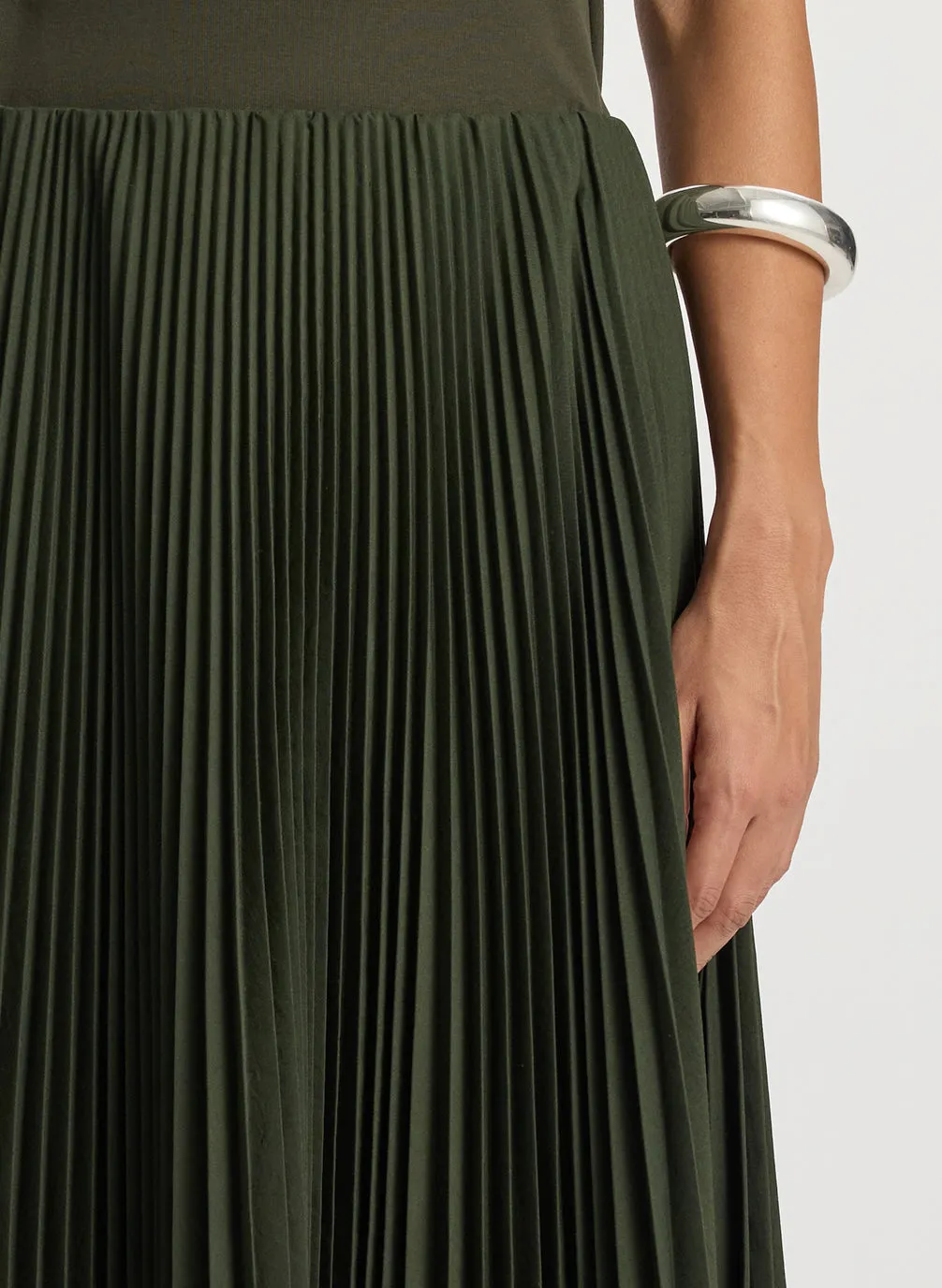 Tatum Pleated Maxi Skirt