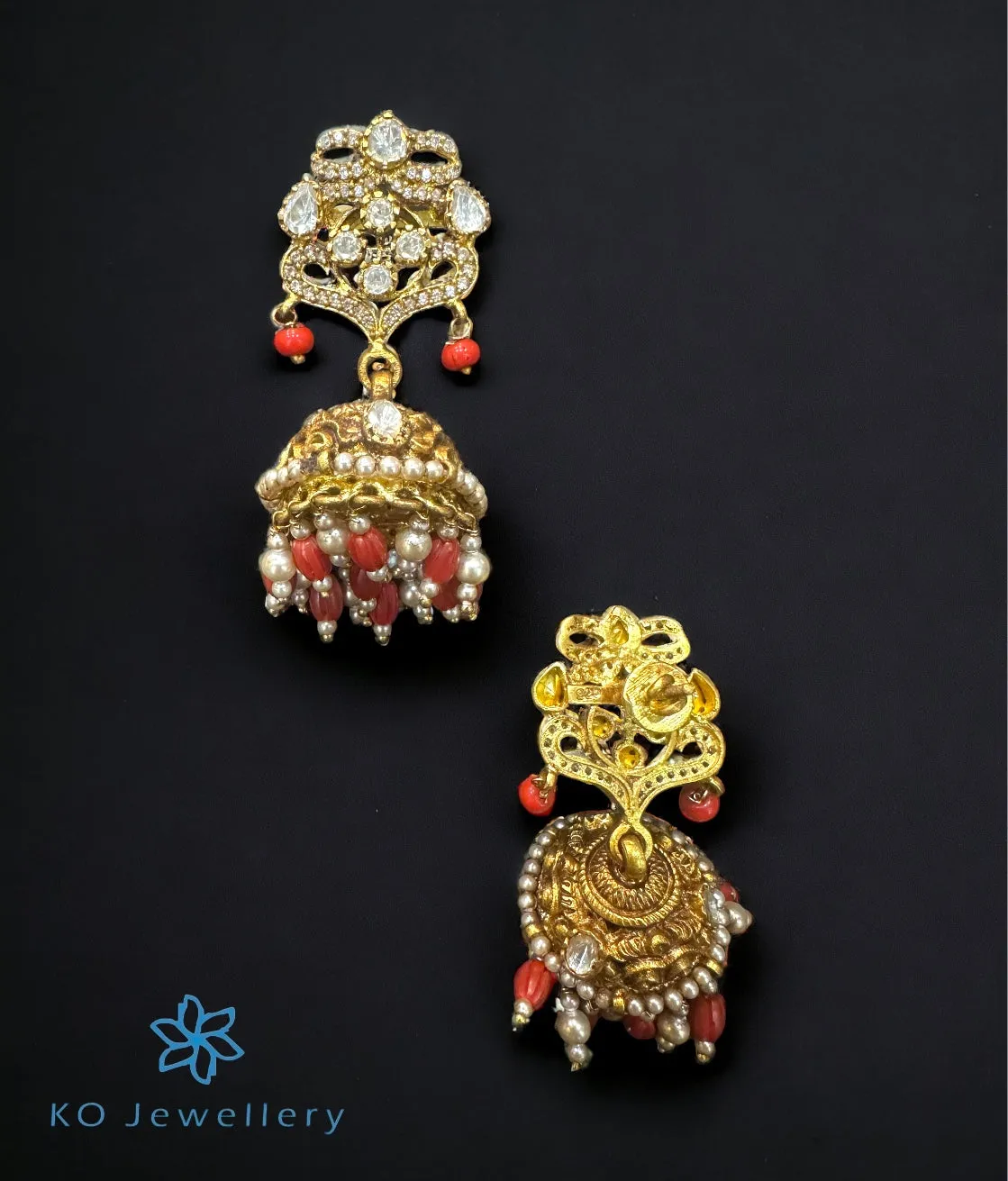 The Grisha Silver Jhumkas