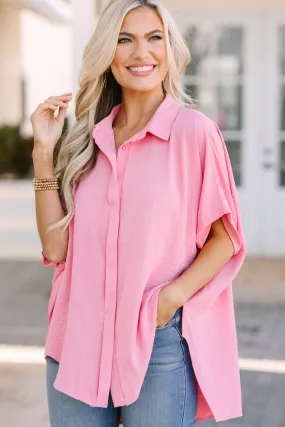 Think It Through Blush Pink Top