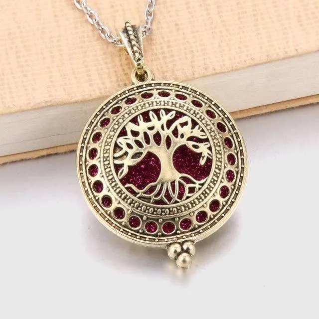 Tree of Life Aroma Diffuser Necklace