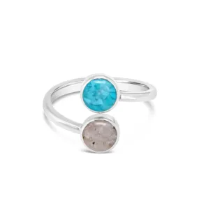 Turquoise Bypass Ring