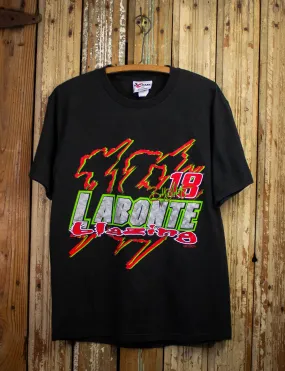 Vintage Bobby Labonte Blazing Nascar Graphic T Shirt 1999 Black Medium