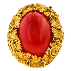 Vintage Coral Ring