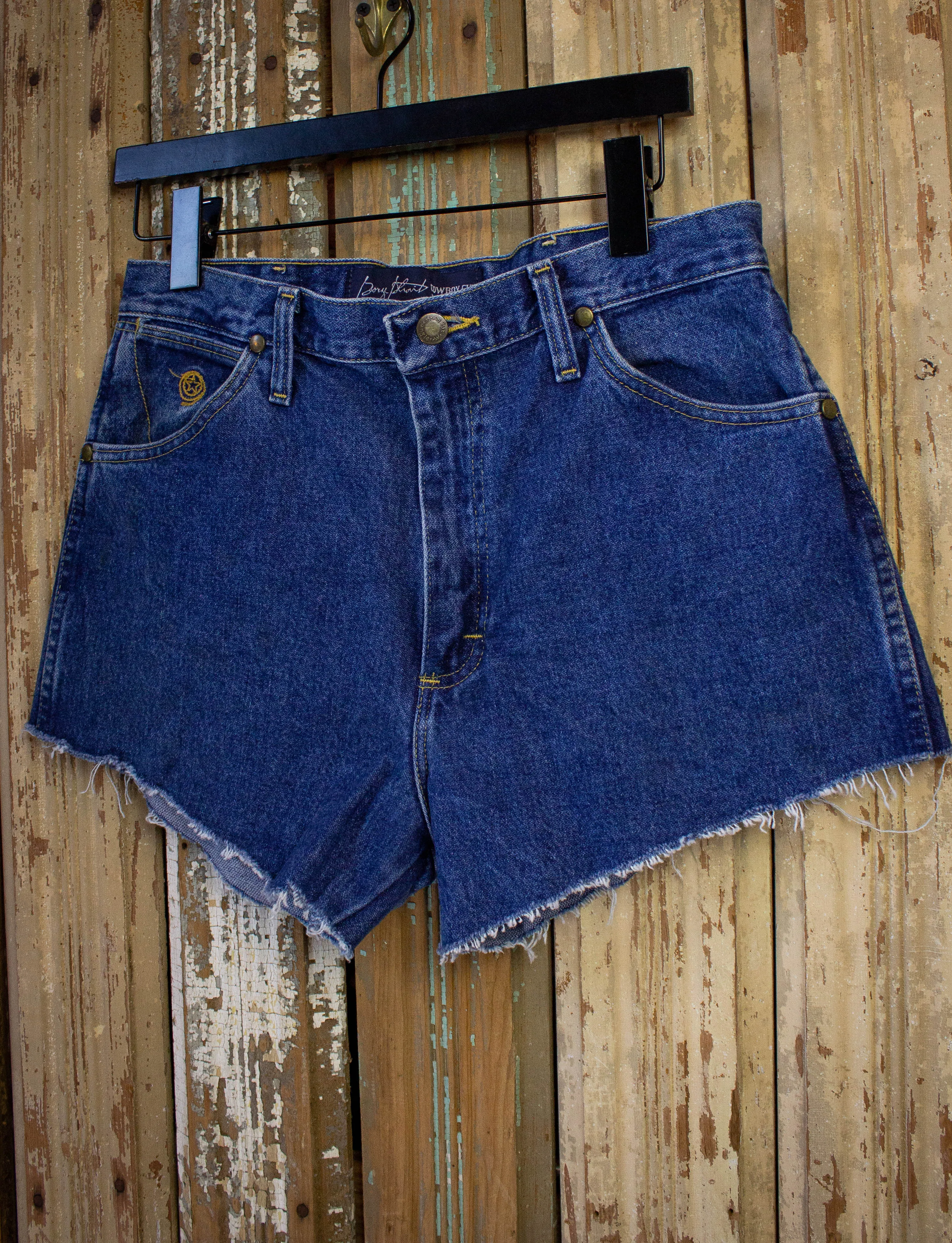 Vintage Wrangler Cowboy Cut Medium Wash Cut Off Shorts 32W