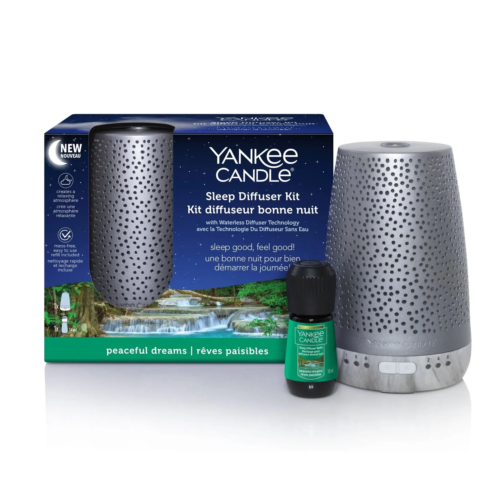 Yankee Candle Sleep Diffuser Kit - Silver